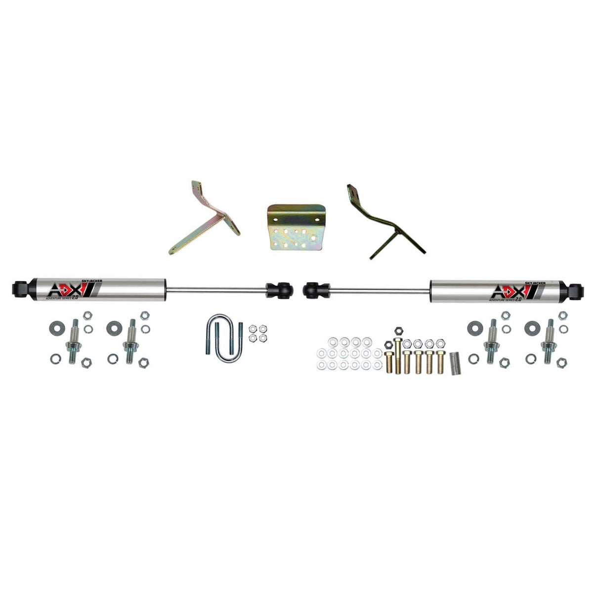 Skyjacker 09-13 Ram 2500/09-12 3500 ADX 2.0 Dual Stabilizer Kit w/ CNC Machined Polished Alum.