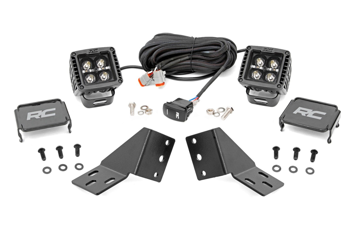 LED Light Kit | Rear Mount | 2" Black Pair | Amber DRL | CFMOTO UFORCE U10 1000 PRO (2025)