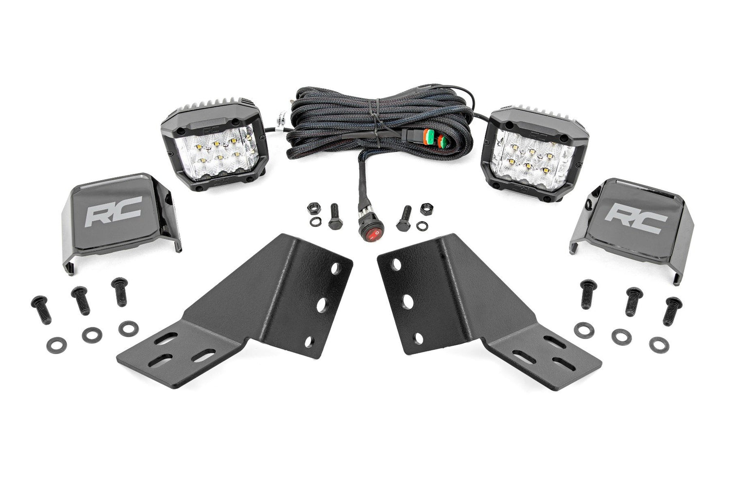 LED Light Kit | Rear Mount | 3" Chrome Pair | Wide Angle | CFMOTO UFORCE U10 1000 PRO