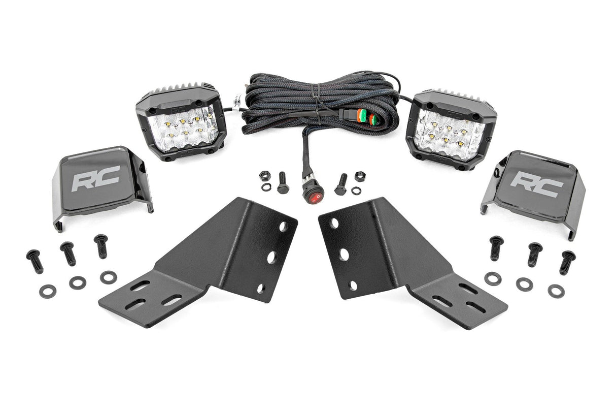 LED Light Kit | Rear Mount | 3" Chrome Pair | Wide Angle | CFMOTO UFORCE U10 1000 PRO