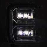 AlphaRex 23-26 Ford F-250 SD NOVA LED Proj Headlights Blk w/Activ Light/Seq Signal/Switchback
