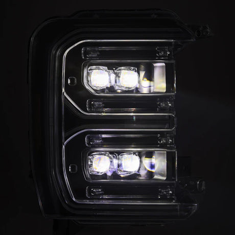 AlphaRex 23-26 Ford F-250 SD NOVA LED Proj Headlights Blk w/Activ Light/Seq Signal/Switchback