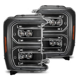 AlphaRex 23-26 Ford F-250 SD NOVA LED Proj Headlights Blk w/Activ Light/Seq Signal/Switchback