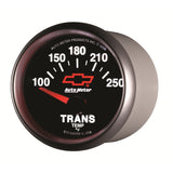 Autometer GM Bowtie Black 2-1/16in 100-250 Degree F Electronic Transmission Temperature Gauge