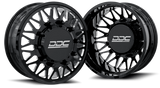 Dually Wheels The Mesh Forged 22x8.25 8x200 Black/Mill 05-25 Ford F-350 11-14 Ford F-450 19-25 Dodge Ram 3500 DDC Wheels