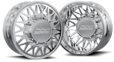 Dually Wheels The Mesh Forged | 24x8.25 | 8x200 | Black/Mill 05-25 Ford F-350 11-14 Ford F-450 19-25 Dodge Ram 3500 DDC Wheels