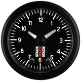 Autometer Stack Analog Clock Gauge - Black