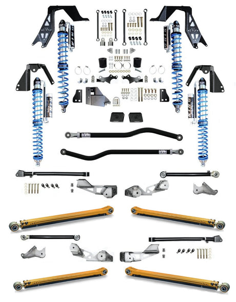 EVO MFG 2018-2024 Jeep Wrangler JL GAS 3-5 INCH LIFT KING 2.5 INCH COILOVER PRO SUSPENSION SYSTEMS