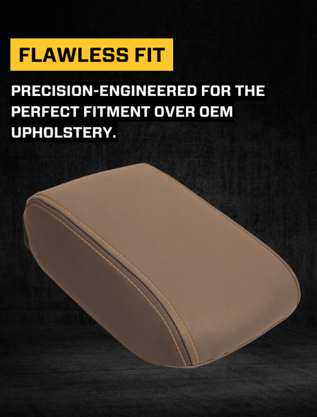 PRP 2013-2017 Subaru Crosstrek Center Console Cover - Black w/ Red Stitch