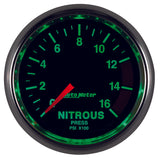 Autometer GS 2 1/16in. 1600PSI Nitrous Fuel Pressure Gauge