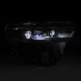 AlphaRex 25-26 Dodge Ram 1500 Luxx LED Proj Headlights -Alpha Black w/Activ Lit/Seq Signal/Switchbk