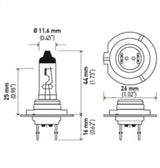 Hella H7 12V 55W PX26D HP 2.0 Halogen Bulbs