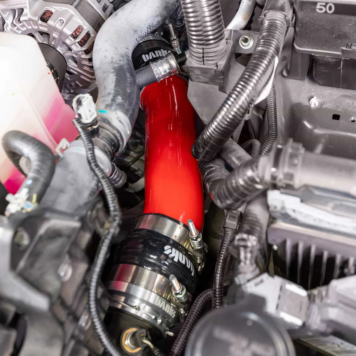 Banks 2024-2026 Toyota Tacoma / 4Runner / Land Cruiser 2.4L Boost Tube Upgrade Kit - Red