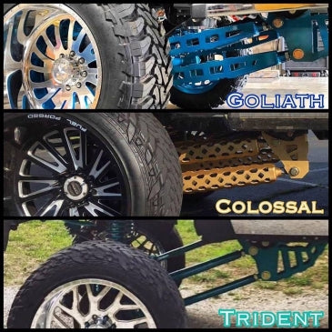 WICKED 17+ FORD F-250/350 SINGLE REAR WHEEL TRACTION BARS 0-8" LIFT