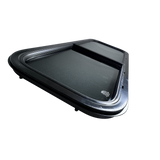 CRL Glass Slider Window w/ Clamp Ring (Passenger Side) for Sprinter Van Wideouts