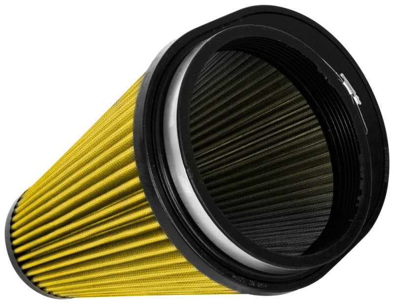 Airaid Universal Air Filter -Cone 6in FLG x 9-1/2x7-1/2in B x 6-3/8x3-3/4inTx 9-1/2in H - Synthaflow