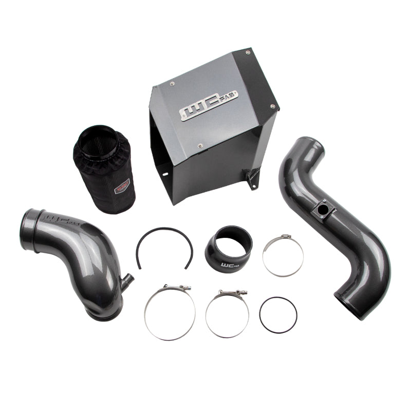 Wehrli 2004.5-2005 LLY Duramax 4in Intake Kit with Air Box Stage 2 WCFab - Grey