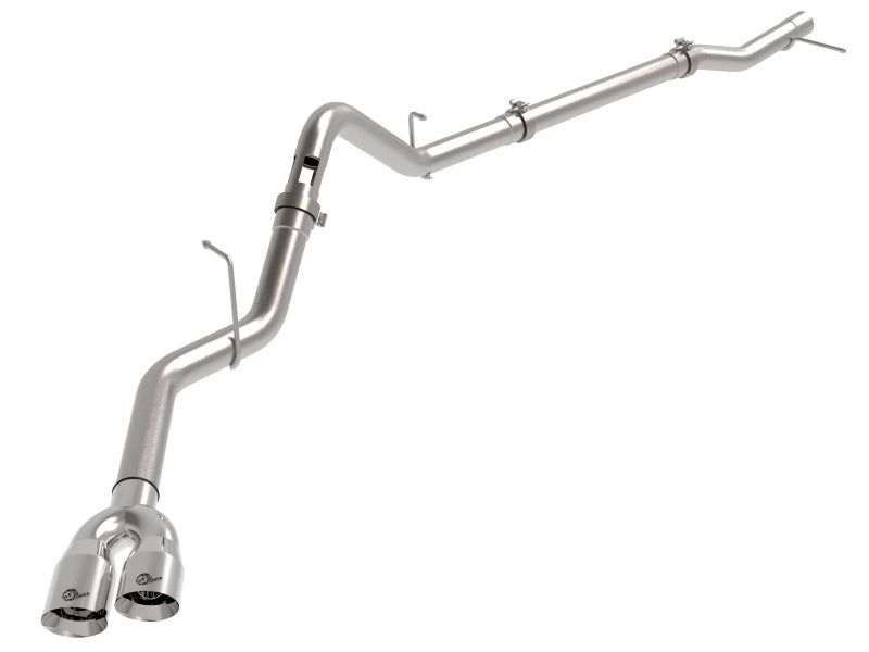 aFe Rebel XD Series 3 IN 304 Stainless Steel DPF-Back Exhaust w/Dual Polished Tips