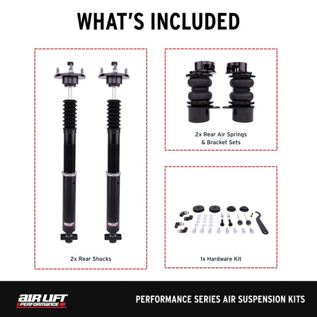 Air Lift Performance 2024 Lexus RC300/350 / 15-22 Lexus RC 350 / 13-21 Lexus GS 350 Rear Kit