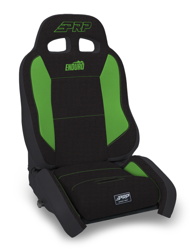 PRP EnduroCrawl Reclining Suspension Seat - Black/Green Tweed - Driver