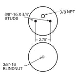 Firestone Ride-Rite Replacement Air Helper Spring Rear 224C (W217606872)