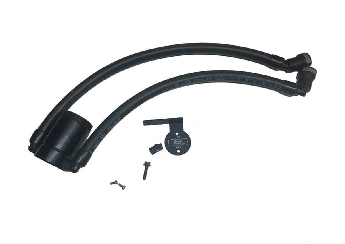 J&L Oil Separator 3.0 Passenger Side, Black Anodized