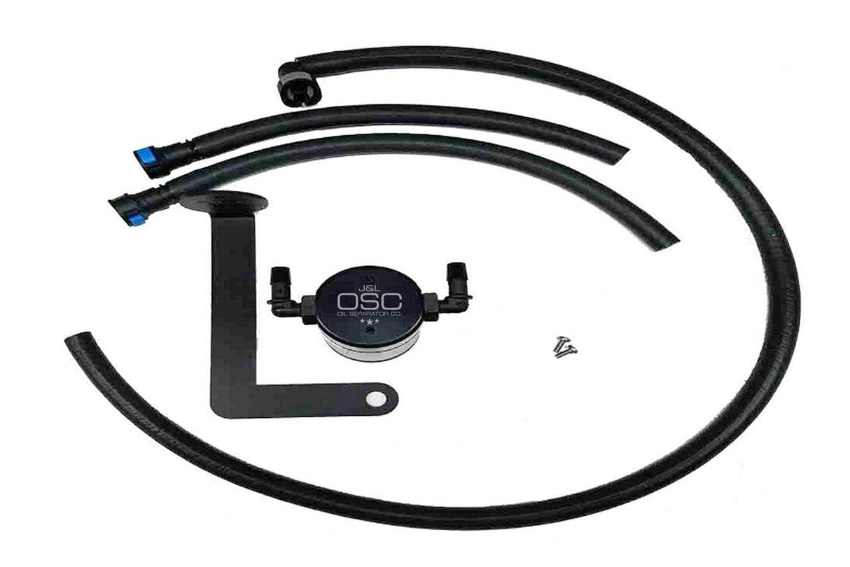 J&L Oil Separator 3.0 Passenger Side, Black Anodized