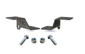 EVO MFG 2020-2024 Jeep Gladiator JT 392, Moab & Mojave (High Hood) A Pillar Cowl Ditch Light Mounts, Pair Black
