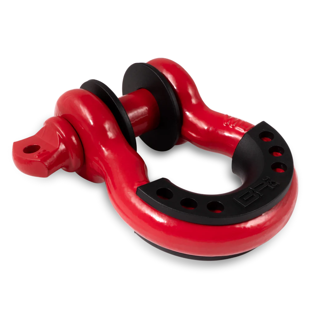 Body Armor 4x4 3/4 RED D-RING WITH ISOLATORS (SINGLE)