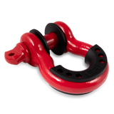 Body Armor 4x4 3/4 RED D-RING WITH ISOLATORS (SINGLE)