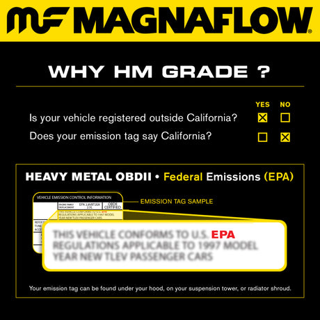 MagnaFlow Direct Fit Catalytic Converter Ranger 96-97