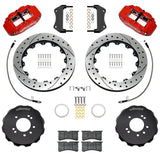 Wilwood 95-98 Nissan Skyline Superlite 6R Front BBK w/ 12.88in D/S Rotors & Flexlines - Red