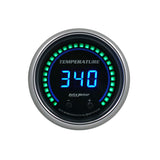 Autometer 52.4mm Black Switchable 60-340 Degrees F / 40-170 Degrees C Cobalt Elite Digital Gauge