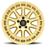 ICON Alloy Journey | 17x18 | 38mm Offset | 5x100 | Gloss Gold Wheel