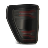 AlphaRex 21-23 Ford F-150 LUXX LED Tailights - Black Red w/ BLIS
