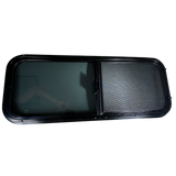CRL Glass Slider Window w/ Clamp Ring (Driver Side) for Sprinter Van Wideout