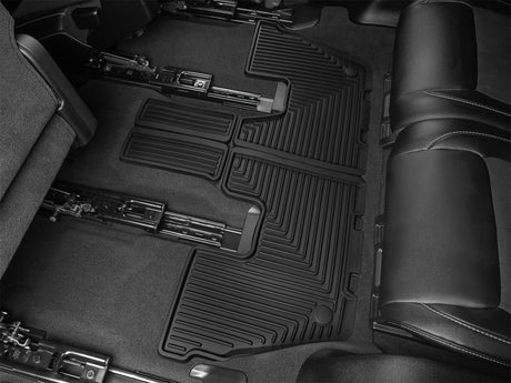 WeatherTech 21-23 Jeep Grand Cherokee L (6 Passenger Seating) Rear All-Weather Floor Mats - Black