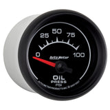 Autometer ES 52mm 100 PSI Short Sweep Electric Oil Pressure Gauge