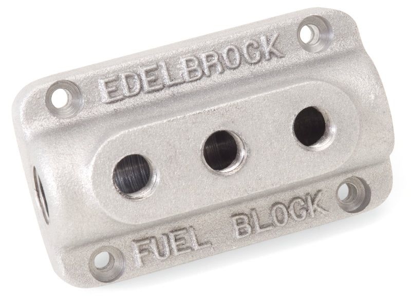 Edelbrock Fuel Block Triple As Cast