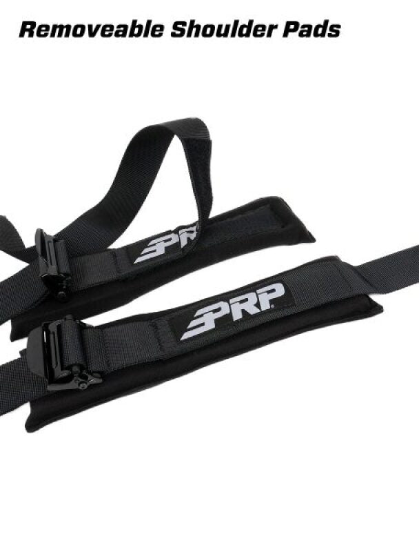 PRP 5.3x2 Harness - 5 Point Harness 3In Lap Belts 2In Shoulder Belts w/ Removable Pads