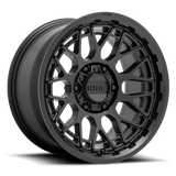 KMC KM722 Technic 17x8.5 Satin Black Wheel