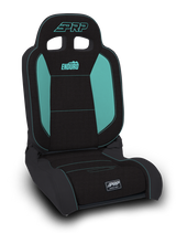 PRP EnduroDaily Reclining Suspension Seat - Black/Teal Tweed - Passenger