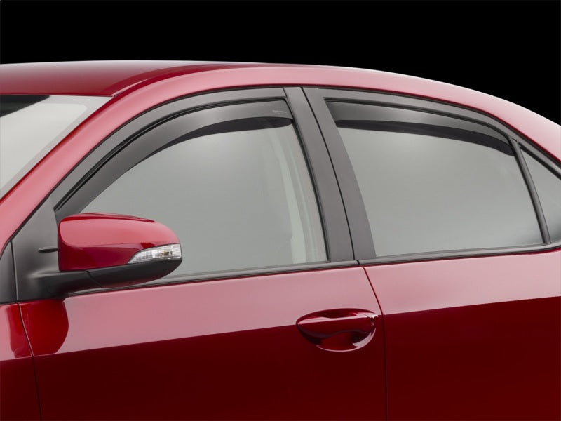WeatherTech 14-19 Toyota Corolla (Incl. iM) Front&Rear Side Window Deflectors - Dark Smoke