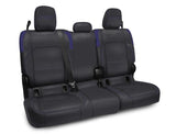 PRP Jeep Wrangler JT Rear Bench Covers - with no Armrest - Black/Purple