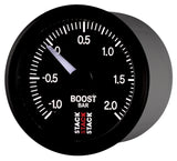 Autometer Stack 52mm -1 to +2 Bar (Incl T-Fitting) Pro Stepper Motor Boost Pressure Gauge - Black