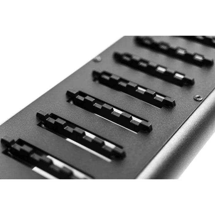 DV8 Offroad 19-25 RAM 1500 Crew Cab OE Plus Side Steps - Black Steel