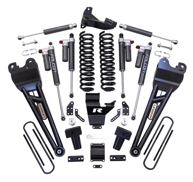 ReadyLIFT 43-23440 - 2023-2026 Ford F250/F350 Diesel  4'' Coil Spring Lift Kit with Falcon 3.3 Front/Rear Shocks, Radius Arms, Dual Steering Stabilizer, and Front Track Bar Bracket