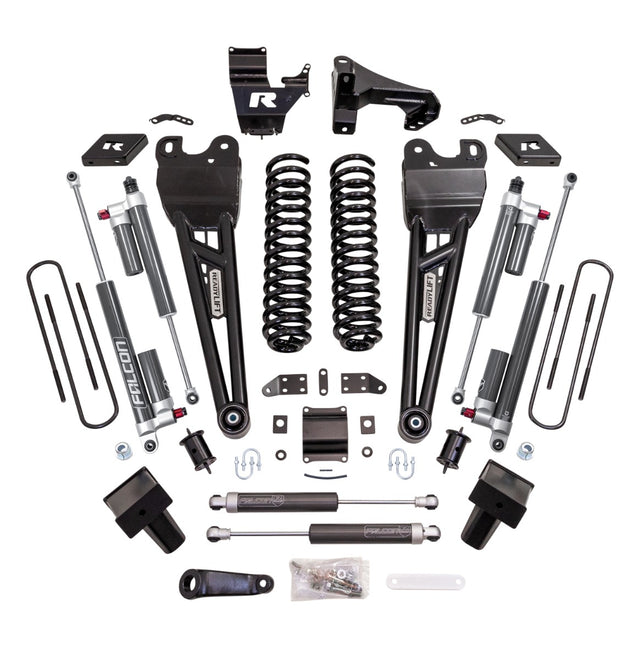 ReadyLIFT 43-23660 - 2023-2026 Ford F250/F350 Diesel  6'' Coil Spring Lift Kit with Falcon 3.3 Front/Rear Shocks, Radius Arms, Dual Steering Stabilizer, and Front Track Bar Bracket