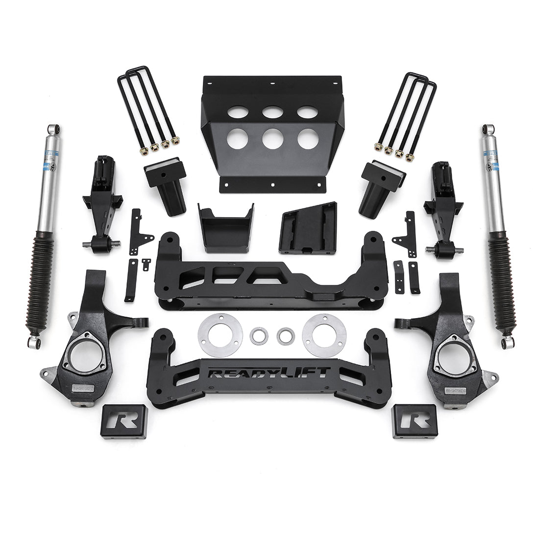 ReadyLIFT 44-3470 - 2014-2016.5 Chevrolet/GMC 1500 7'' Big Lift Kit for Aluminum OE Upper Control Arms with Bilstein Shocks