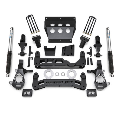 ReadyLIFT 44-3470 - 2014-2016.5 Chevrolet/GMC 1500 7'' Big Lift Kit for Aluminum OE Upper Control Arms with Bilstein Shocks